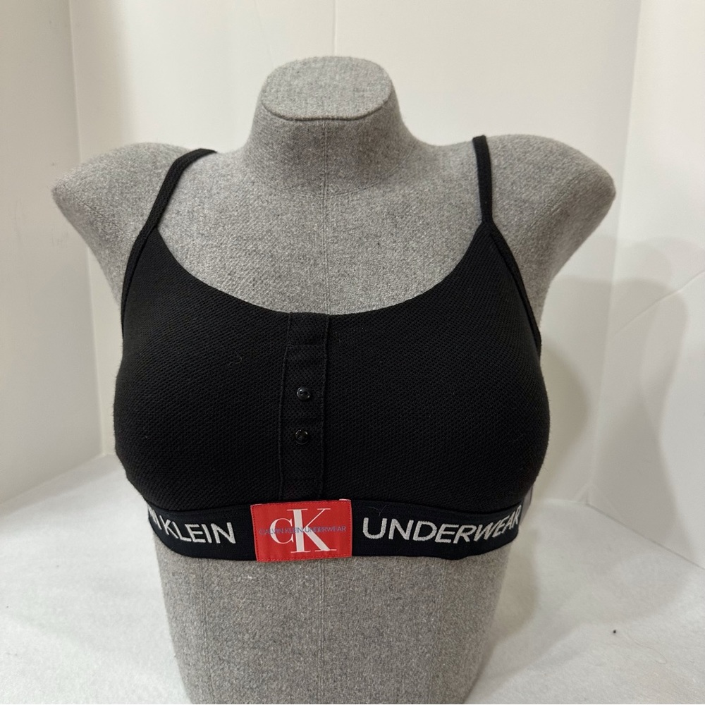 Black Calvin Klein Monogram Bralette